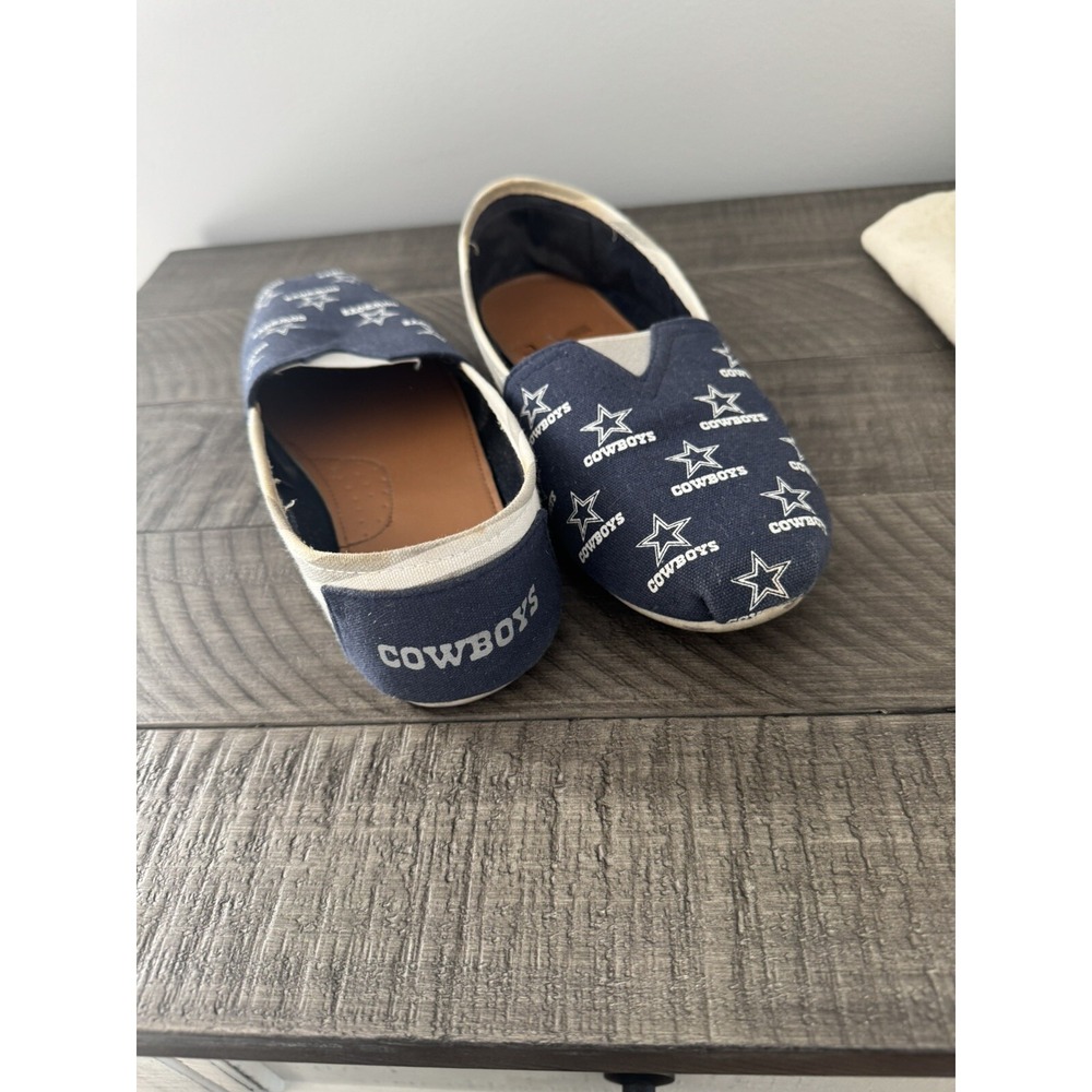 Dallas Cowboys FLATS Slip Ons Women's‎ Shoes SIZE L 10